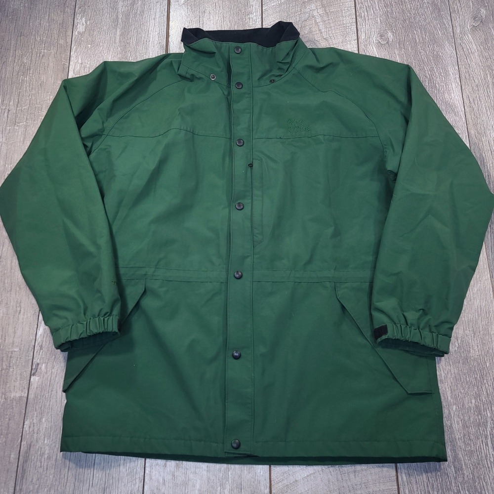 Pine Ridge Gore-Tex Jacket Mens XL Green Waterproof Parka Rain Coat